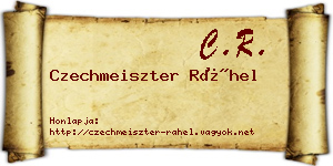 Czechmeiszter Ráhel névjegykártya